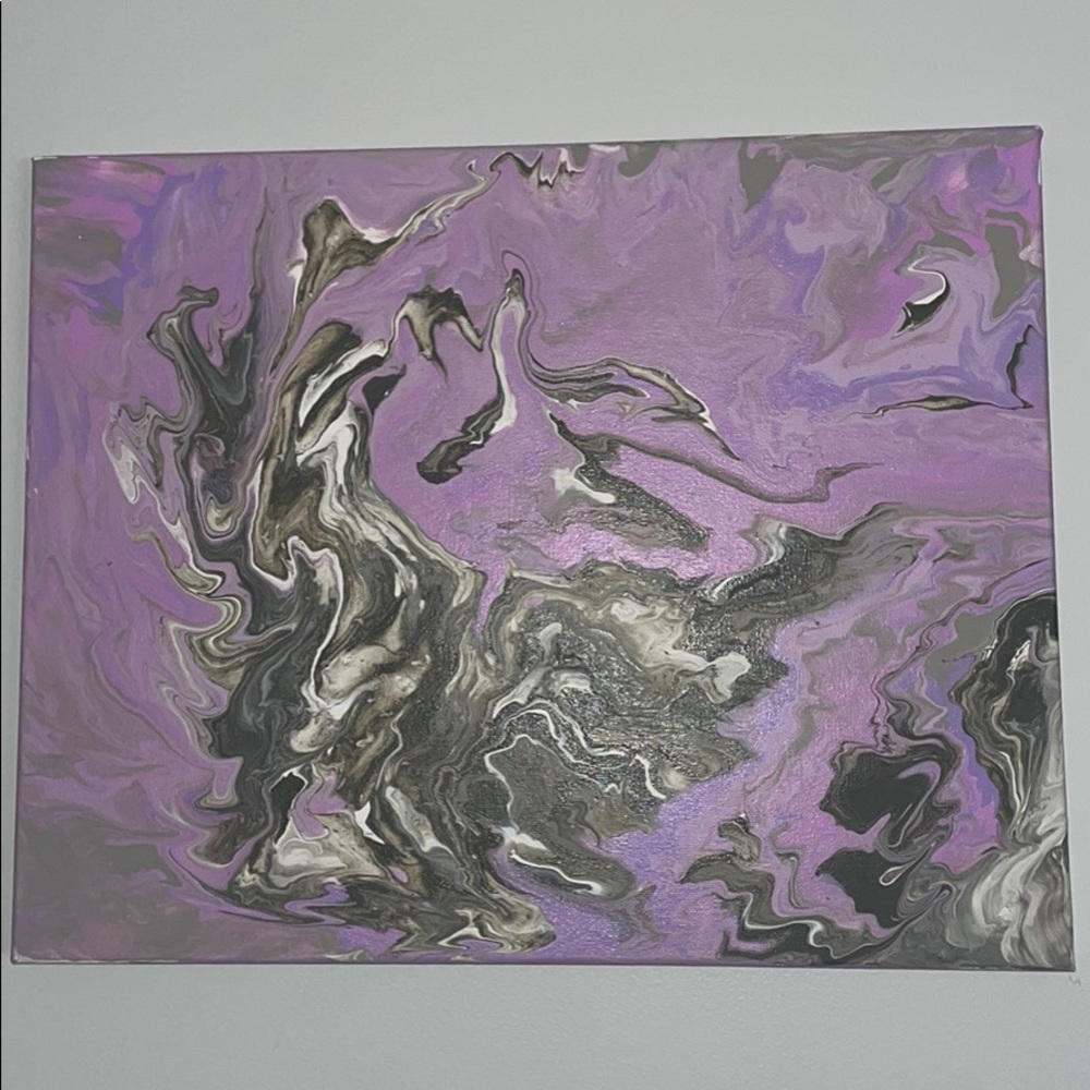 16x20 Handmade Acrylic Pour Painting